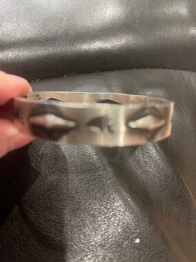 Sterling Silver Cuff Bracelet with Cutout Detail
